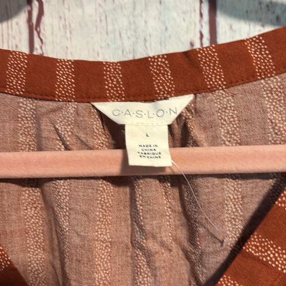 NWT Caslon Stripe Print Sleeveless Dress - Picture 7 of 12